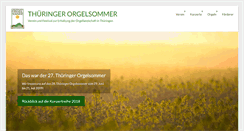 Desktop Screenshot of orgelsommer.de